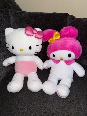 2 Build A Bear Hello Kitty Sanrio Summer Time 18” Plush Pink Toy BAB